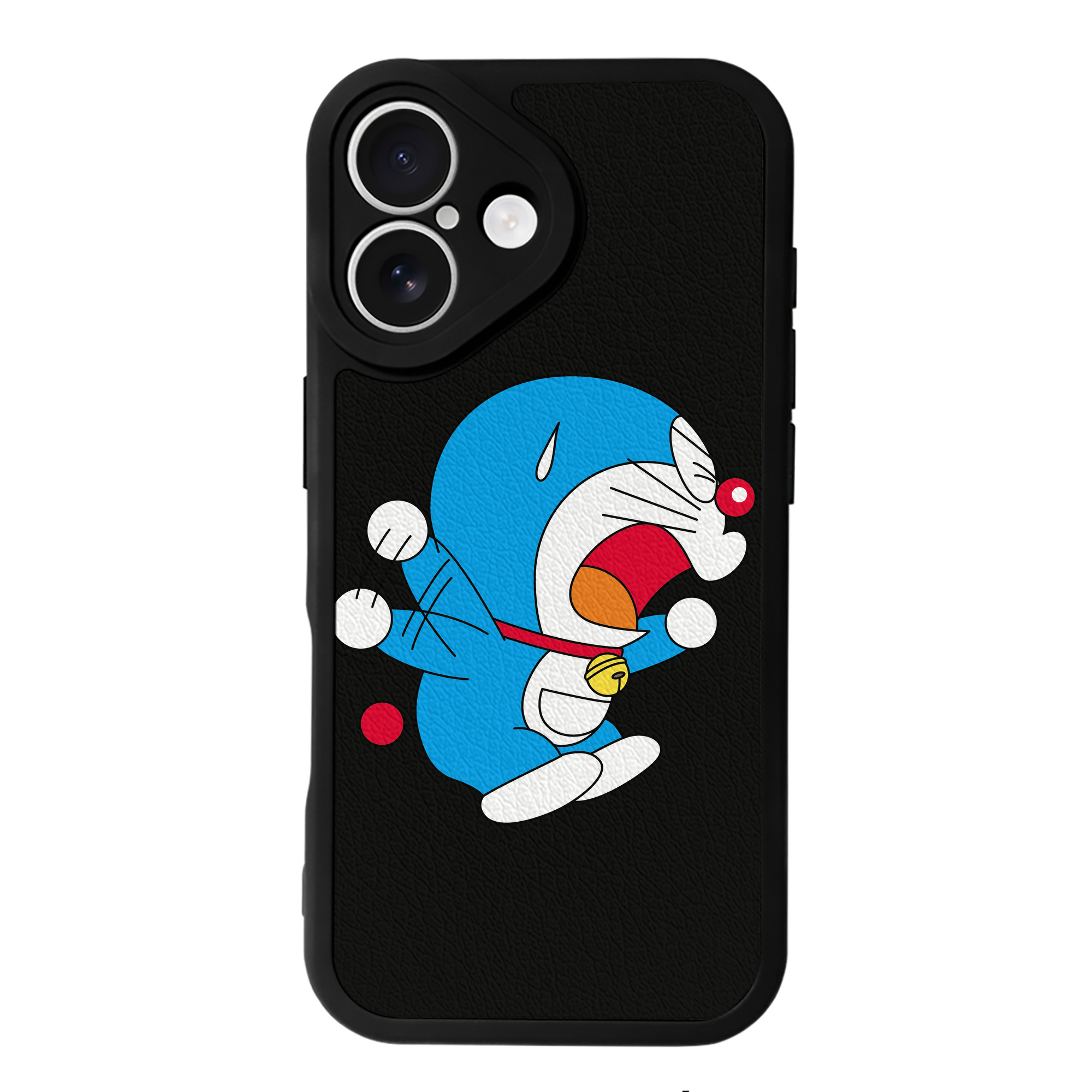 （画像用） ドラえもん Doraemon 【iPhone 16シリーズ対応】シリコンスマホケース（レザー調） 材質：シリコン